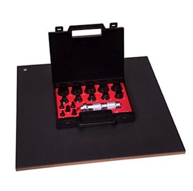Allpax AX1301 Hollow Punch Kit, 16-Piece, Knurled Grip Type, Steel