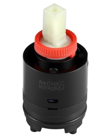 N40HKC Shower Cartridge Replacement, for Single Lever Tub/Shower Faucet, Shower Mixer Valve, 40 mm Faucet Cartridge, Height 79 mm Width 40 mm