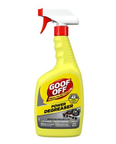 Goof Off Power Cleaner and Degreaser for Mechanics– 32 oz. Trigger Spray Bottle
