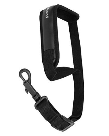 Focusound Upgraded Length Tenor Saxophone Neck Strap Soft Sax Leather Strap Padded for Alto and Tenor Saxophone