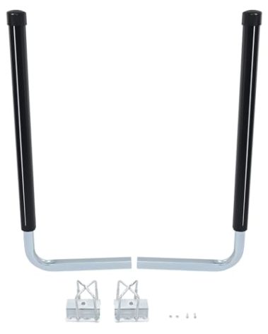 Kojem 40"-48'' Trailer Post Guide Fits Frames up to 3" w x 4-1/4" H for Ski Boat Fishing Boat or Sailboat Trailer (Black+Silvery)