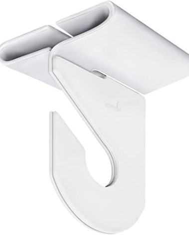 Wakhow 20 Pairs Drop Ceiling Hooks for Hanging, Suspended Track Ceiling Tile Clips, Ceiling Grid Hangers for Decorations from Classroom, Office, Home, Wedding, Hold Up to 20 lbs, 1" W X 1½" H