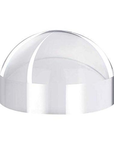 6X Crystal Dome Magnifying Glass Acrylic Optical Magnifier, 80MM Desk Reading Loupe Paperweight Half Ball Lens Magnifier for Reading Newspaper Stamps Maps