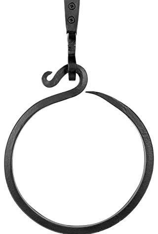 Wrought Iron Towel Ring - A Touch Of Artisanal Charm To Your Kitchen Or Bathroom With Our Handmade Towel Ring. Crafted By Blacksmiths, This Rustic Towel Rack Will Add A Timeless Elegance To Your Space
