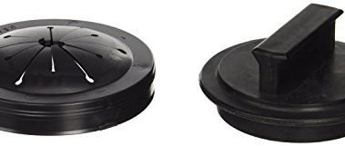 Waste King Black Disposer EZ Mount Garbage Disposal Stopper and Splash Guard for Sink Drain, 1025