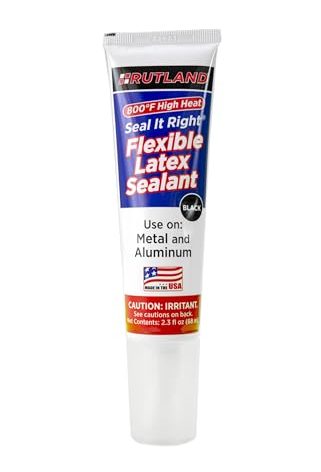 Rutland Products Seal It Right, Flexible Latex Sealant, Black 2.8 fl oz