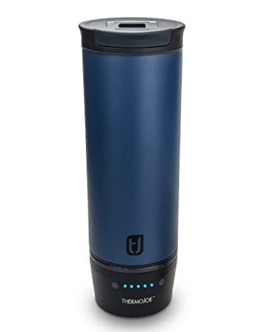 Thermojoe 16 Oz. Rechargeable Heated Smart Travel Mug for Coffee and Tea with Temperature Control