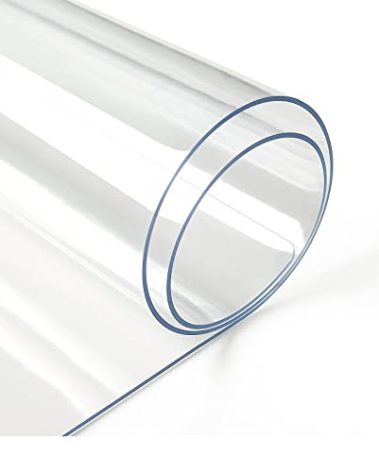 Deep Dream 1.5mm Clear Desk Cover Protector, 14×24 Inch Clear Desk Cover, Rectangular Vinyl Desk Pad, PVC Plastic Table Cover for Office, Dresser, Night Stand, Computer & Writing Desk Tabletop