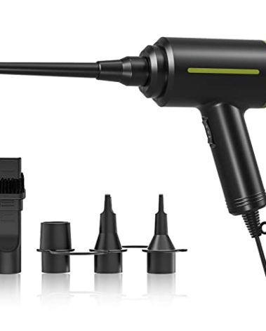ATEngeus Electric Air Duster - 2 Speed, 40000RPM Air Blower & Pump, Reusable for Computer Keyboard, Dust, Hairs