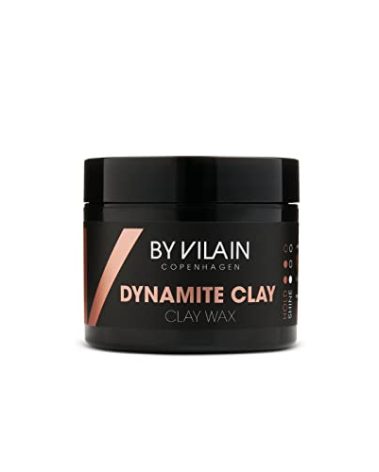 By Vilain Dynamite Clay - Professional Hair Styling Wax Super Strong Hold, Matte Finish For All Hair Types Molding Sculpting Pomade Easy to Style for Fullness & Texture Smoothing & Slick Paste 65ml
