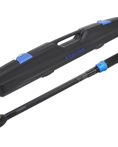 UYECOVE 1/2-Inch Drive Click Torque Wrench, Dual-Direction Click Professional Torque Wrench 40-300FT.LB/33.9-339N.M, Dual Range Scales Graduated in FT.LB and N.M, Blue