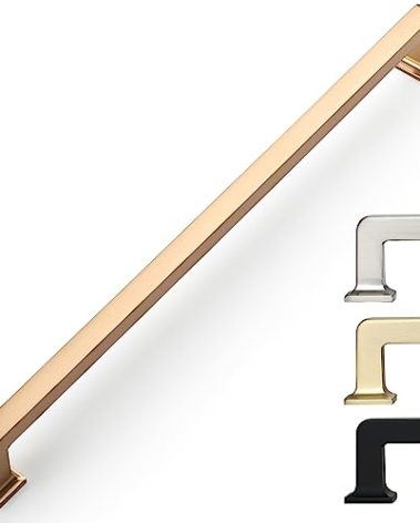 9BUILD 10 Pack 10 Inch Cabinet Handles - Champagne Bronze Cabinet Pulls for Kitchen & Dresser