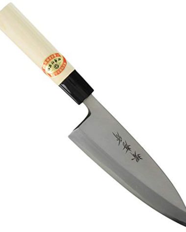 Sakai Takayuki Japanese Knife Kasumitogi Yasuki White Steel 06036 Deba Knife 165mm