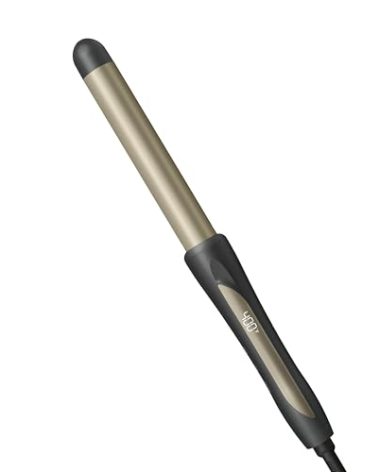 INFINITI PRO CONAIR Tourmaline Ceramic 1 Inch Curling Wand, 1-Inch Barrel Digital Hair Curler Produces Flawless Waves, 5 Heat Settings, For Use on All Hair Lengths and Types, Dark Grey
