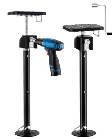Kohree RV Slide Out Supports Jack with a Flat Top Support Block, Supports up to 5000lbs, Adjustable from 20"-49", Heavy Duty Camper Slide-Out Leveling Jacks, Set of 2