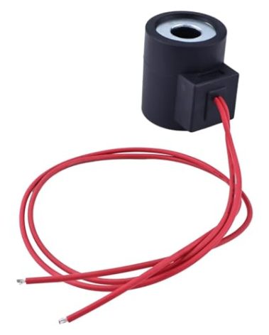 ZTUOAUMA 12V Solenoid Valve Coil 6352012 with Wirings Compatible with HydraForce Stem 10 12 16 38 and 58 Series 18" Wire Leads Size 10