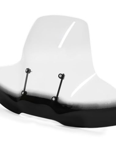 HECASA ATV Windshield Compatible with Polaris Arctic Cat Honda Yamaha Can-Am Kawasaki Harley Motorcycle Windscreen W/Hand-Guard