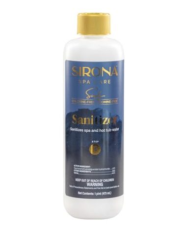 Sirona Spa Care Simply Sanitizer – Step 3 in The 3-Step Sirona Simply Chlorine-Free & Bromine-Free System for Spas & Hot Tubs, 16 fl oz (82317)