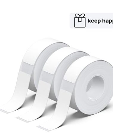 POLONO Genuine P31S Label Maker Tape, Adapted Label Print Paper, 14x40mm(0.55"x1.57"), Label Tape Refill for Home/Office, Compatible with P31S Label Maker, 540 Labels/3 Roll, White