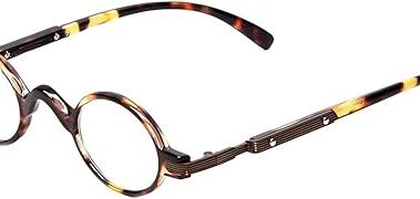 Calabria R314/R501S Vintage Metal Reading Glasses +2.75 Tortoise Men Women Designer Professor Round Single Power Readers