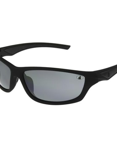 Ironman Men's Relentless Wrap Sunglasses, Matte Black, 63 mm