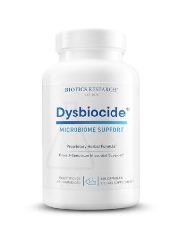 Biotics Research Dysbiocide Synergistic Botanical Blend Supports Normal Gut Health for Women & Men - Digestive Health Supplement - Supports Balanced Gut microbiome - 120 Capsules