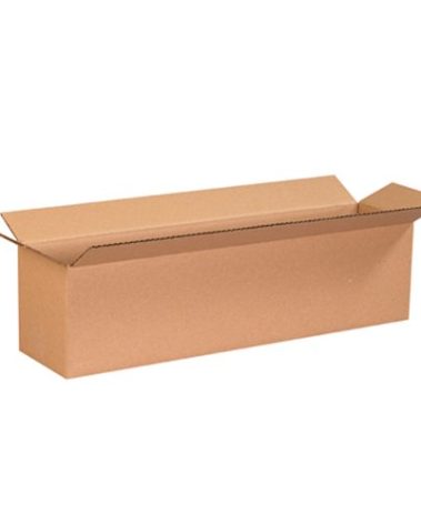 Aviditi 2466 Long Corrugated Cardboard Box 24" L x 6" W x 6" H, Kraft, for Shipping, Packing and Moving (Pack of 25)