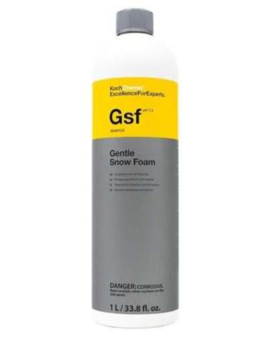 KOCHCHEMIE Gentle Snow Foam - pH Neutral Pre-Cleaning; Works With Foam Cannons & Sprayers; Manual Washing Shampoo; Safe on Existing Wax & Sealed Surfaces; Unique Cherry Fragrance (1 Liter)