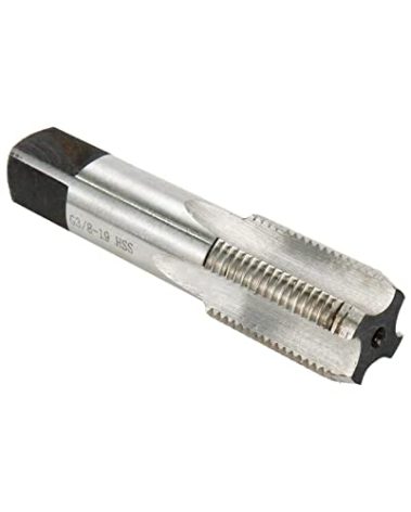 Rannb Pipe Thread Tap G3/8-19 BSP 55 Degree 4 Straight Flutes Pipe Tap