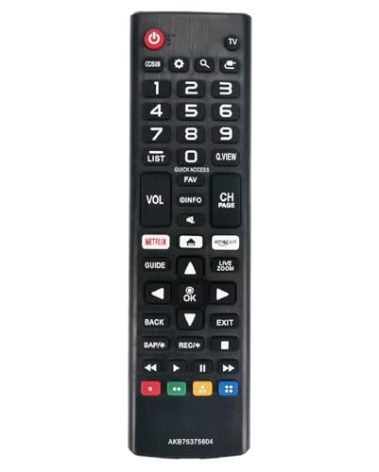 New AKB75375604 Replaced Remote fit for LG Smart TV 43UK6090PUA 49UK6090PUA 50UK6090PUA 55UK6090PUA 60UK6090 65UK6090PUA 70UK6190PUB 75UK6190PUB 43LK5700PUA 49LK5700PUA 32LK610B 24LJ4840-WU