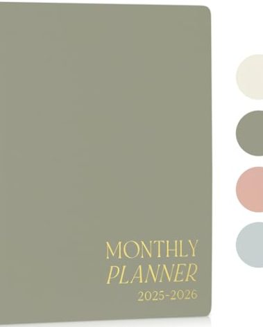 Beautiful 2025-2026 Monthly Planner and Calendar Book - To Do List Notebook That Easily Organizes Your Tasks to Boost Productivity - Runs From January 2025 Until December 2026