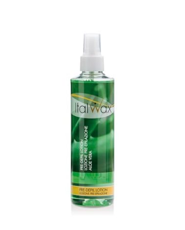 Italwax Pre Wax Care Lotion - 250ml / 8.45fl.oz - Prepare the skin for waxing hair removal - Aloe Vera - Suitable for all skin types​