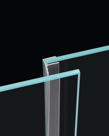 Sliding Glass Door Side Seal Strip 100” Frameless Shower Door Sweep for 1/4" Framelss Sliding Glass Door