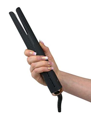 Aria Beauty Insta Styler Ceramic Hair Curler - Dual Voltage Curling Wand - Curling Iron for Effortless Curls - Perfect for Travel - Black - 1 pc