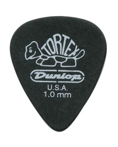 Dunlop 488R1.0 Tortex® Pitch Black, Black, 1.0mm, 72/Bag