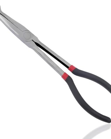 PEAKTREND Spark Plug Removal Tool – 11″ Professional O‑Ring Spark Plug Boot Pliers with Extended Grip & Anti‑Slip Handle – Automotive Garage Mechanics Tool