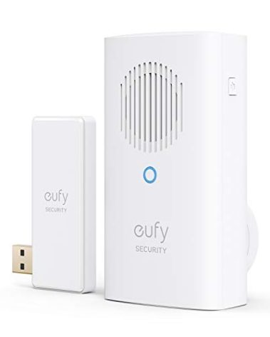 eufy Security Video Doorbell Add-on Chime, Requires 2K (Battery Powered) or Video Doorbell Dual, Simultaneous Ringtone, Volume Control, Works with HomeBase 2/HomeBase 3