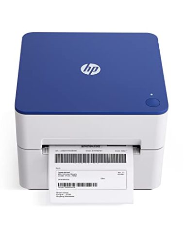 HP Shipping Label Printer, 4x6 Commercial Grade Direct Thermal, Compact & Easy-to-use, High-Speed 203 DPI, Barcode Printer, Compatible with Amazon, UPS, Shopify, Etsy, Ebay, ShipStation & More