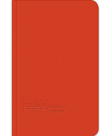Elan Publishing Company E64-4x4 Field Surveying Book 4 ⅝ x 7 ¼, Bright Orange Cover (Pack of 6)