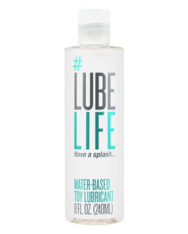 LubeLife Water Based Lube – Toy-Safe Personal Lubricant for Men, Women & Couples, Travel Size, Non-Staining, Easy Clean-Up, 8 Fl Oz