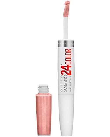 Maybelline Super Stay 24, 2-Step Liquid Lipstick Makeup, Long Lasting Highly Pigmented Color with Moisturizing Balm, Constant Toast, Nude, 1 Count