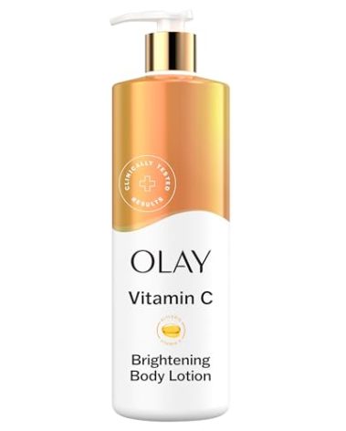 Olay Body Lotion for Women, Brightening with Vitamin C Serum, Visibly Bright & Radiant Skin, 24hr Moisture & Hydration, Fast Absorbing Formula, Vitamin B3 Complex, For All Skin Types, 17 fl oz