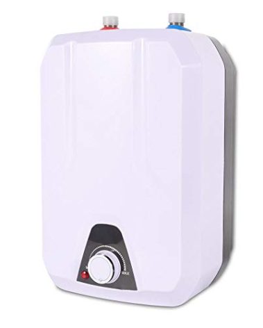 Tankless Electric Water Heater, 110V 1500W 8L/2.11gal Kitchen Household Electrical Mini Instant Hot Water Heater 55℃-70℃ On Demand Under Sink W/IPX4 Water-Proof Level for Home Kitchen Bathroom