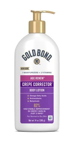Gold Bond Age Renew Crepe Corrector Body & Face Lotion, Replenishing & Smoothing Formula, 14 oz., Packaging may vary
