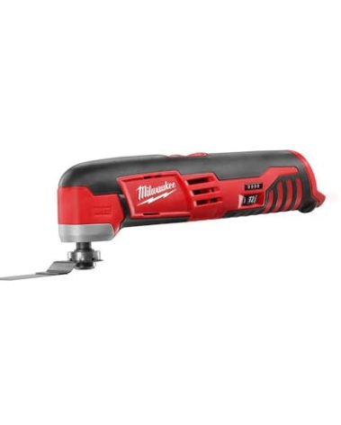 Milwaukee 2426-20 M12 12 Volt Redlithium Ion 20,000 OPM Variable Speed Cordless Multi Tool with Multi-Use Blade, Sanding Pad, and Multi-Grit Papers (Battery Not Included, Power Only)