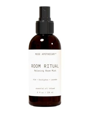 Muse Apothecary Room Ritual - Aromatic and Relaxing Room Mist, 8 oz, Infused with Natural Essential Oils - Aloe + Eucalyptus + Lavender