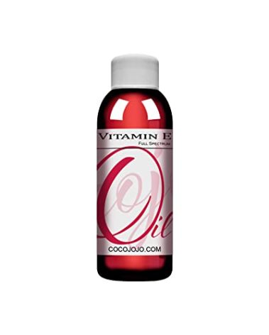 cocojojo Vitamin E Oil for Skin, Organic Vitamin E Oil for Hair, Face, Liquid Vitamin E, Vitamin E Body Oil, 100% Pure Natural Cold Pressed Unrefined, Moisturizes & Nourishes, Non GMO - 4 Oz