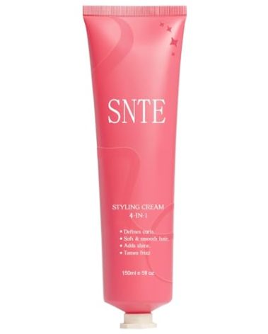 ‌4-in-1 Styling Cream for Flyaways & Curl Defining, Non-Greasy Smoothing Cream for Women & Kids, Add Shine Slick Back Hair, No White Flakes & Chemical Flavors Fly Away Hair Tamer