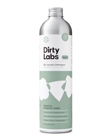 Dirty Labs | Signature Scent Bio-Liquid Laundry Detergent 80 Loads (21.6 fl oz) Hyper-Concentrated High Efficiency & Standard Machine Washing Nontoxic, Biodegradable Stain Odor Removal