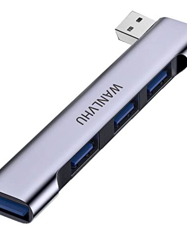 USB Hub for Laptop 4-Port, Portable USB 3.0 Hub USB Splitter, USB Multiport Adapter Expander for MacBook Air/Pro, Laptop, PC, Keyboard, Flash Drive, Mobile HDD (USB Hub for Right)